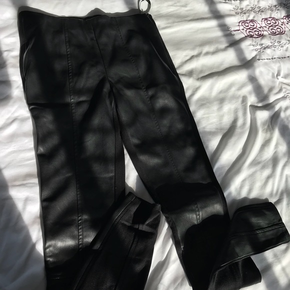 Faux Leather Leggings NWOT - Picture 5 of 6